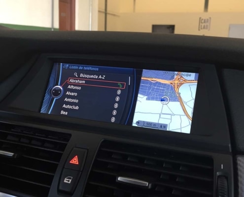 BMW X6 CIC pantalla contactos