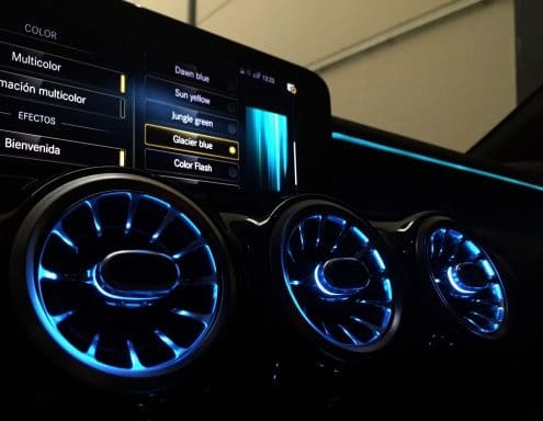 Click to show details - Iluminación ambiente Mercedes Clase A Interior del coche Mercedes benz