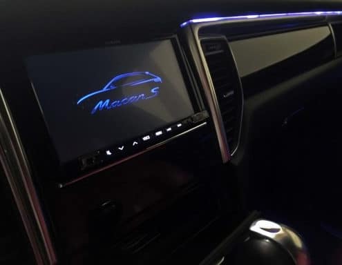 Click to show details - CarPlay Porshe Macan S Interior pantalla de navegación del coche Porsche