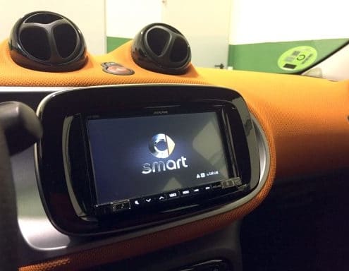 CarPlay Smart ForFour Pantalla de navegación para coche Smart