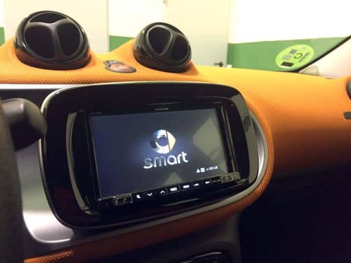 Pantalla de navegación para coche Smart