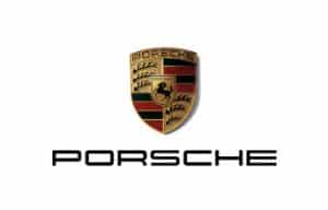 Insignia de marca de coche Porsche