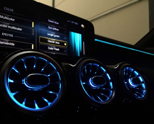 Iluminacion ambiente multicolor glacier blue Iluminacion ambiente multicolor glacier blue